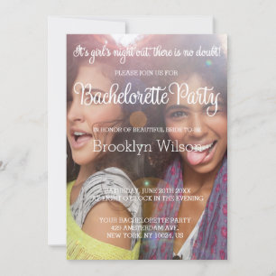 Photo Bachelorette Party Invitations