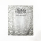 Photo Backdrop 30th Birthday Silver Glitter Lights