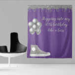 Photo Backdrop 50th Birthday Party Silver Glitter Tapestry<br><div class="desc">This design was created though digital art. It may be personalised by choosing the customise further option. Contact me at colorflowcreations@gmail.com if you with to have this design on another product. Purchase my original abstract acrylic painting for sale at www.etsy.com/shop/colorflowart. See more of my creations or follow me at www.facebook.com/colorflowcreations,...</div>