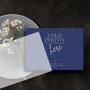 Photo Background Card 7x5 for Vellum Save The Date