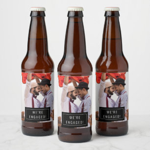 Photo Badge   Engagement Announcement   Beer Label