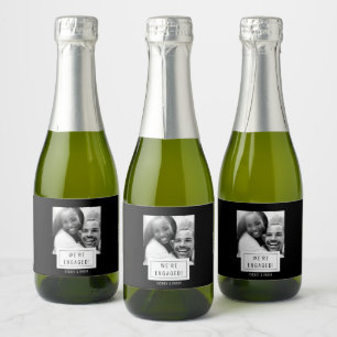 Photo Badge   Engagement   Mini Sparkling Wine Lab Sparkling Wine Label