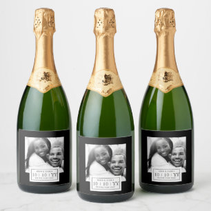 Photo Badge   Save The Date   Bottle Label   Black