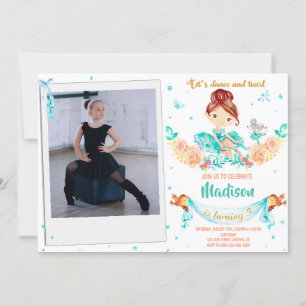 Photo Ballerina birthday invitation Ballet invite
