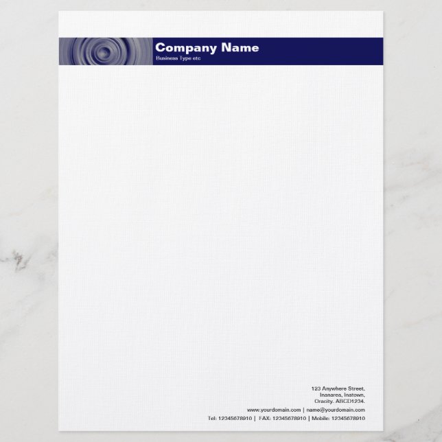 Photo Band v2 - Abstract Wheel Personalized Letterhead (Front)