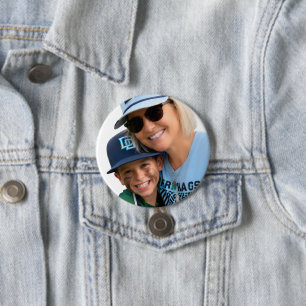 Photo Baseball Grandma 7.5 Cm Round Badge