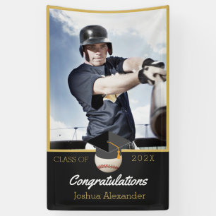 Photo Baseball player congratulation graduate Banner