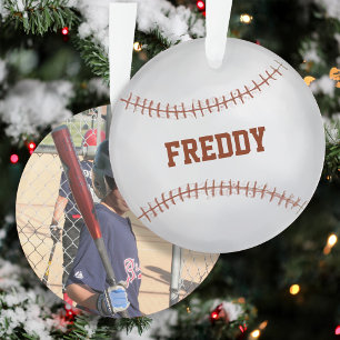 Photo Baseball Simple Typography  Ornament