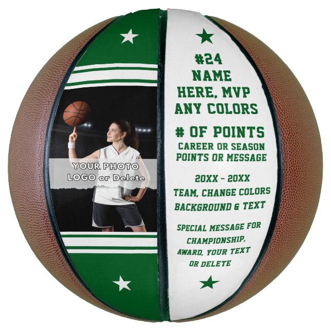 Photo Basketball, Award Basketballs, MVP, Seniors  Basketball (Vertical)