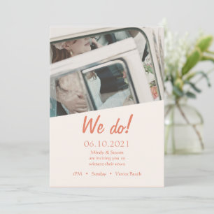 Photo Beach Wedding Invitation