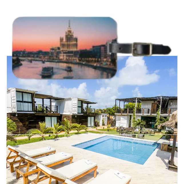 Photo Beautiful  Sunset Twilight Dusk Luggage Tag (Creator Uploaded)