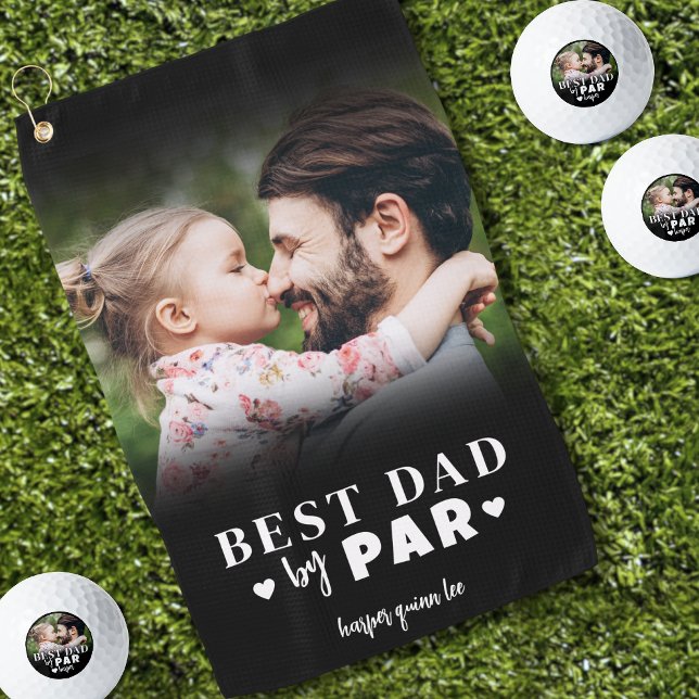 Photo Best Dad By Par Golf Towel (Photo Best Dad By Par Golf Towel )