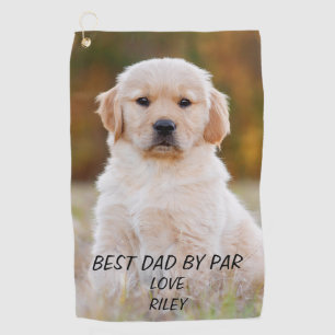 Photo Best Dad Personalised  Golf Towel