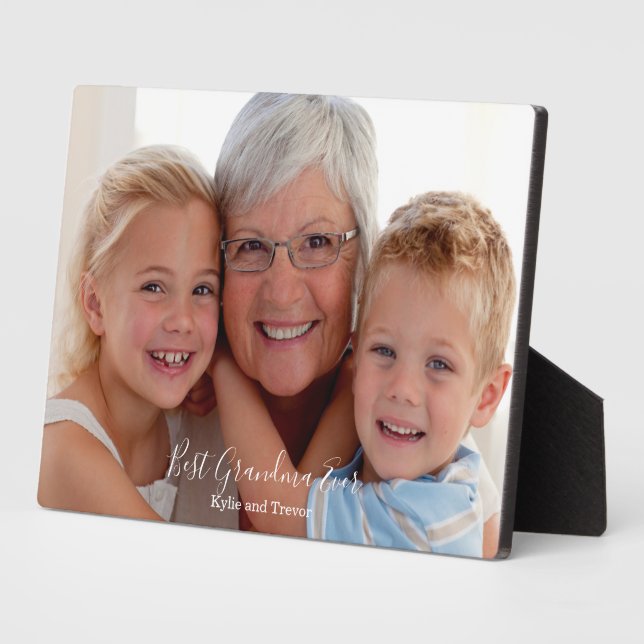 Photo Best Grandma Ever Plaque (Side)