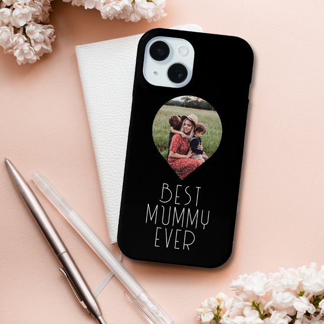 Photo Best Mummy Ever Modern Script Case-Mate iPhone Case (Creator Uploaded)