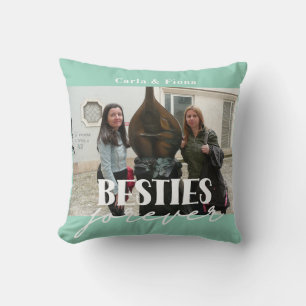 Photo Besties Best Friends Gift Throw Pillow