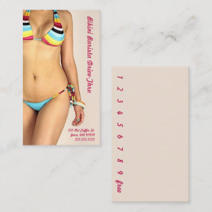 Photo Bikini Barista Drive-Thru Customise Loyalty Card