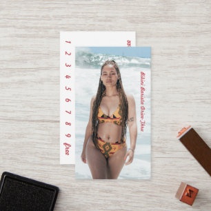 Photo Bikini Coffee Drive-Thru Loyalty Card