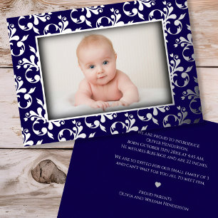 Photo Birth Announcement Foil Card