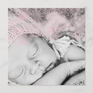 Photo birth announcement - girl