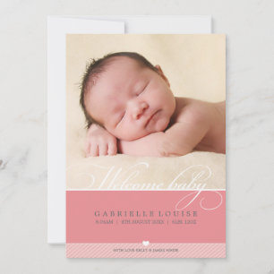 PHOTO BIRTH ANNOUNCEMENT :: lovely type 1