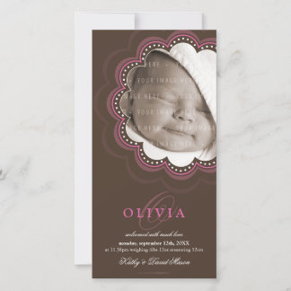 PHOTO BIRTH ANNOUNCEMENTS :: sweet bloom 7P
