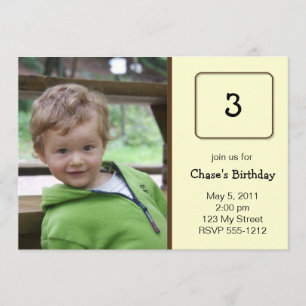 Photo Birthday Invitation (#INV 008)