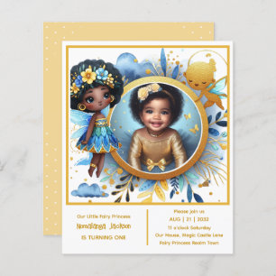 Photo Birthday Little Black Fairy African Princess