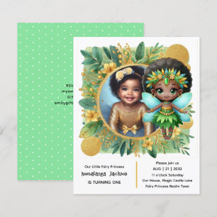 Photo Birthday Little Black Fairy African Tropical