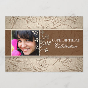 photo birthday party invitation