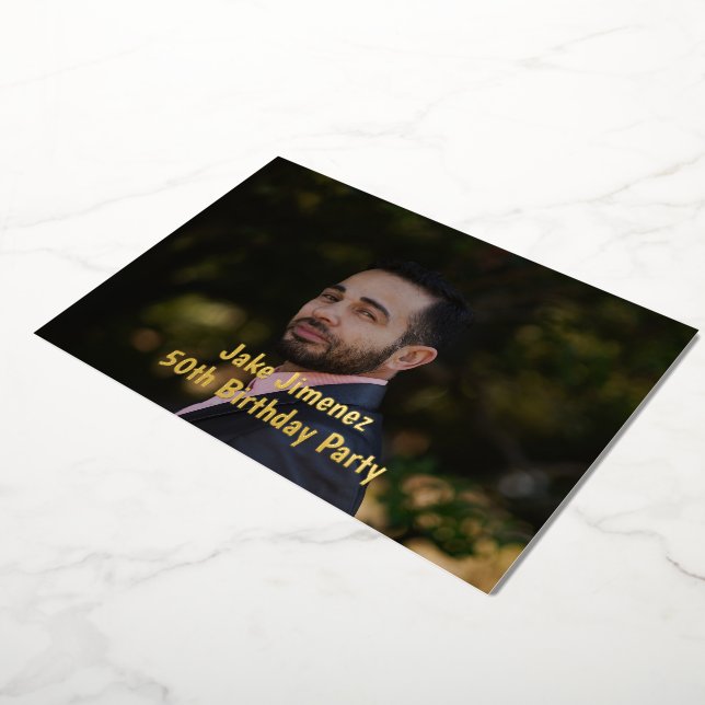  Photo Black 50th Surprise Birthday Gold (Rotated)