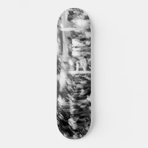 photo black and white abstract skateboard