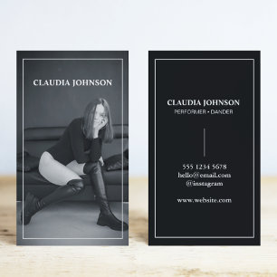 Photo Black & White l Professional Photographer  Business Card