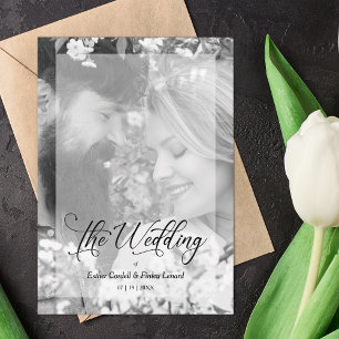 Photo Black White Minimalist Vellum Effect