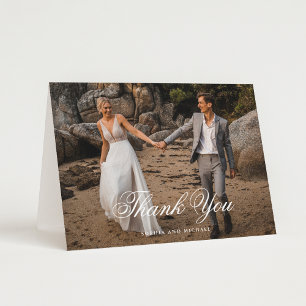 Photo Blank Wedding  Thank You Card