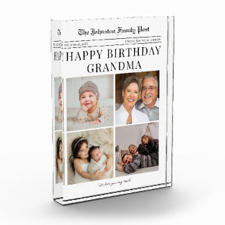 Photo Block Birthday Photo Collage for Grandma