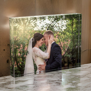 Photo Block Gift, Custom wedding gift, Girlfriend