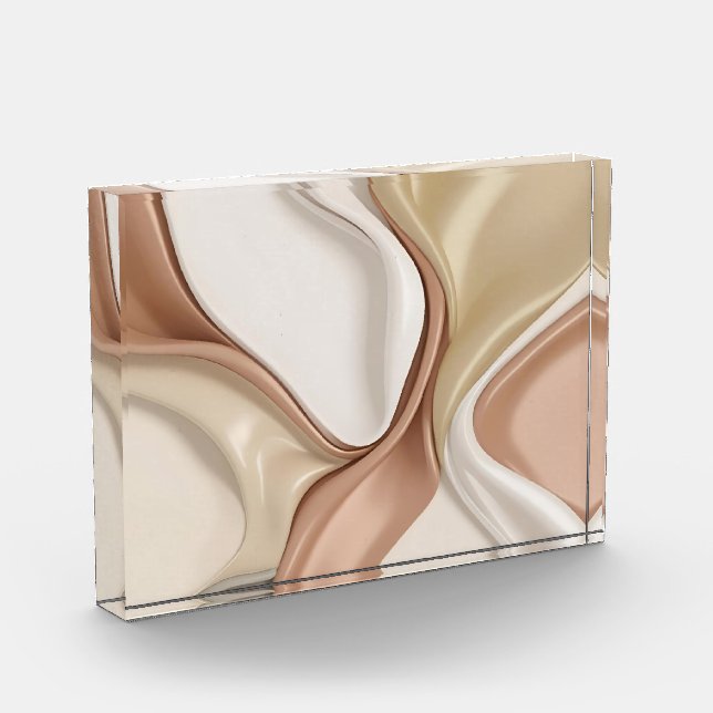 Photo block (horizontal) in stylish abstract graph (Left)