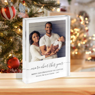 Photo Block More Cheer This Year Script Christmas