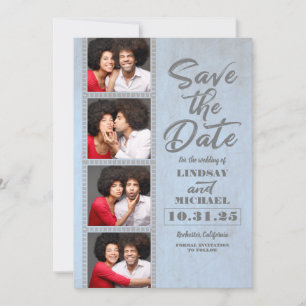 Photo Booth Bookmark Themed Fun Save the Date