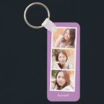 Photo Booth Editable Colour Custom Photo Keychain<br><div class="desc">Keep your keys safe and spectacular with a personalised keychain. Designed by Berry Berry Sweet,  Modern Stationery and Personalised Gifts. Visit our website at www.berryberrysweet.com to see our full product lines.</div>