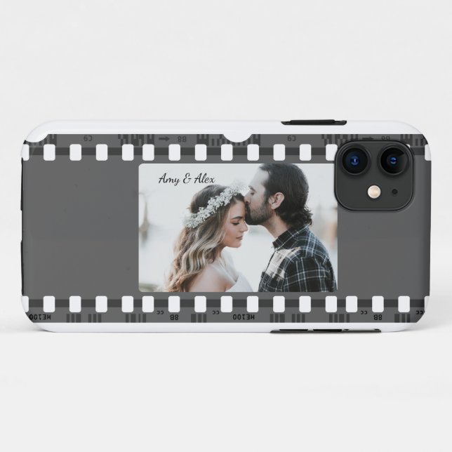 Photo booth film strip personalised photo template Case-Mate iPhone case (Back (Horizontal))