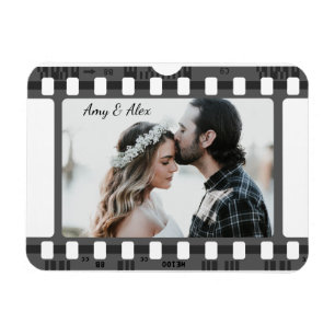 Photo booth film strip personalised photo template magnet