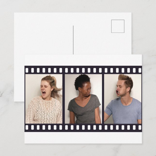 Photo Booth Film Strips Photography Custom Postcard (Front/Back)
