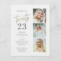 Photo Booth Graduation Party Invitation Postcard