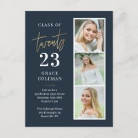 Photo Booth Graduation Party Invitation Postcard