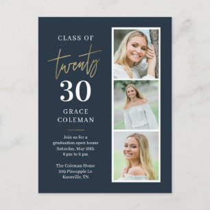 Photo Booth Graduation Party Invitation Postcard