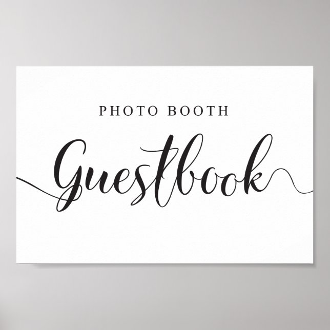 Photo Booth Guestbook Sign for Weddings (Front)