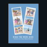 Photo Booth Personalised 6 Images and Text Postcard<br><div class="desc">Photo Booth Personalised 6 Images and Text 'wish you were here' postcard from Ricaso - easy add your own photographs and text</div>