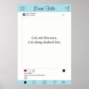 Photo Booth Prop Frame Poster Instagram Design